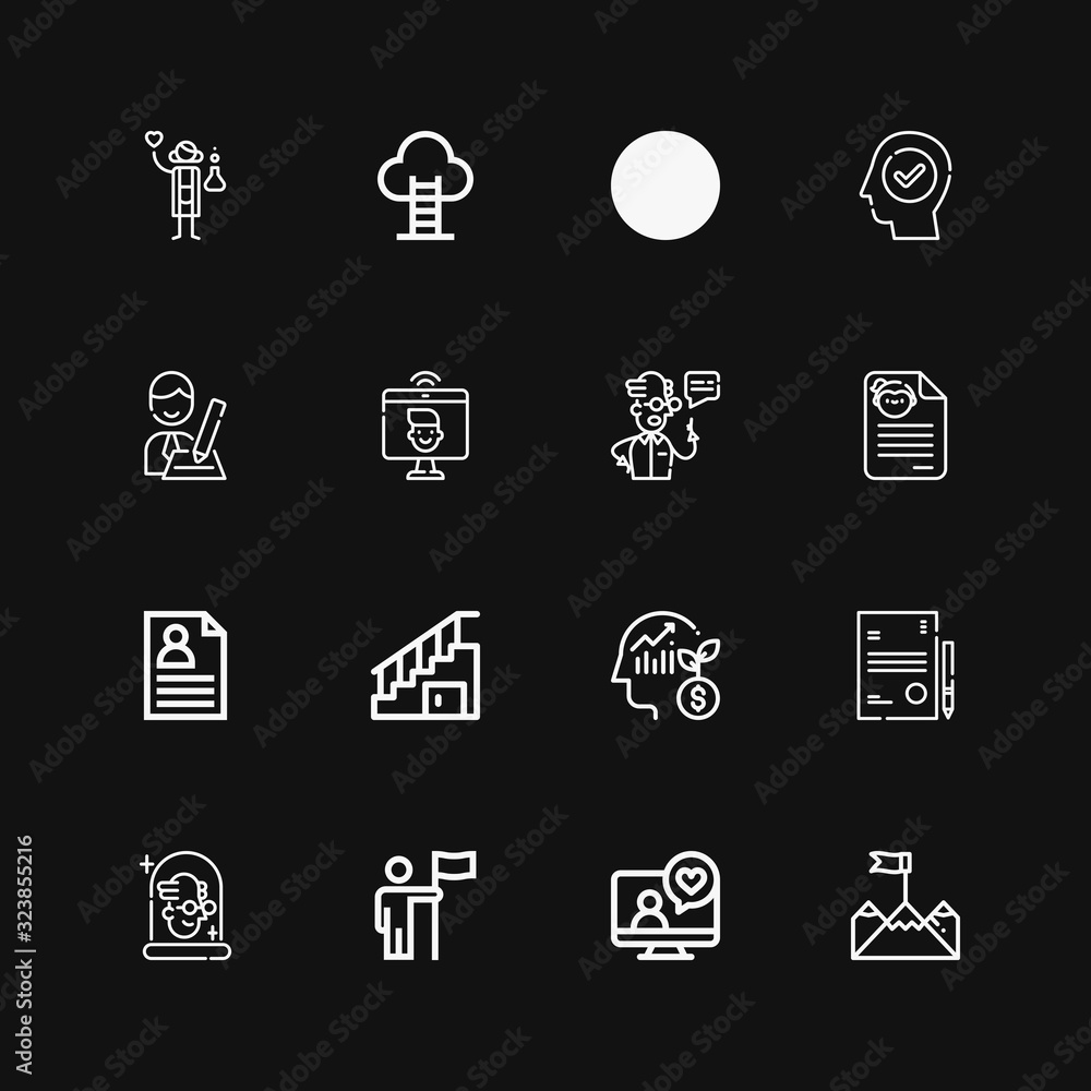 Editable 16 career icons for web and mobile Editable 16 career icons for web and mobile