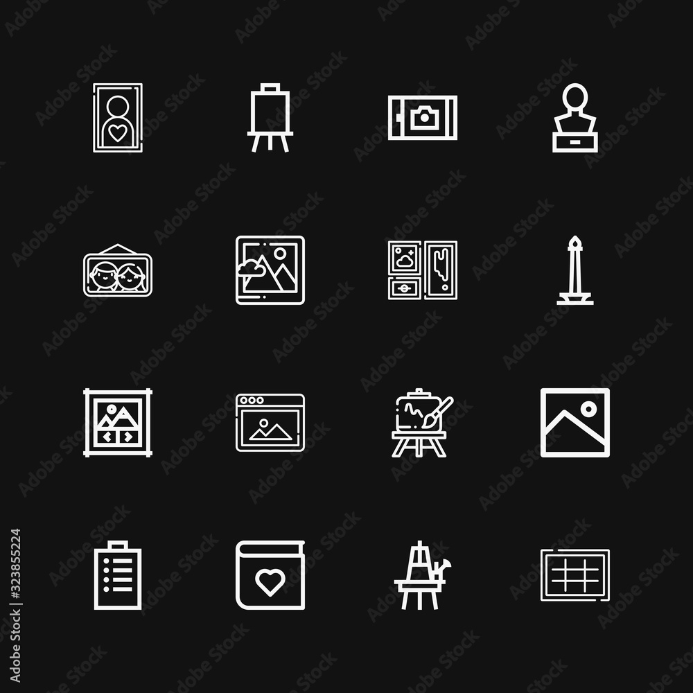 Editable 16 gallery icons for web and mobile Editable 16 gallery icons for web and mobile