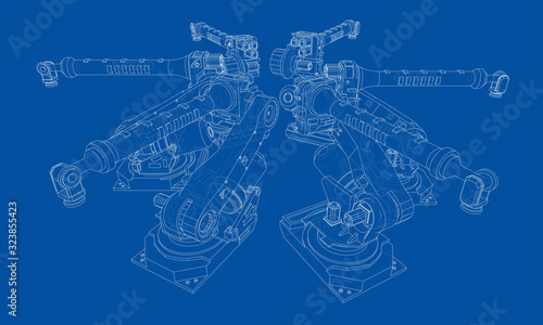 A industral robots manipulators