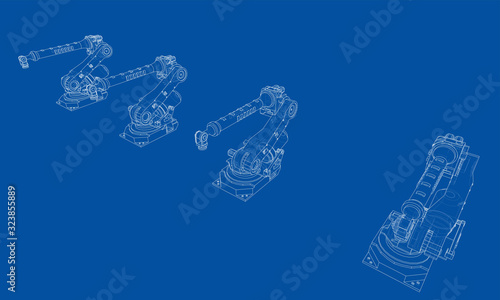 A industral robots manipulators
