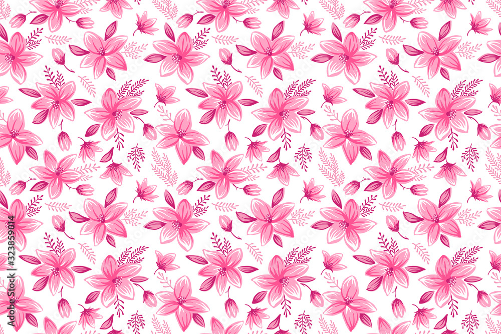 Decorative floral background Decorative floral background