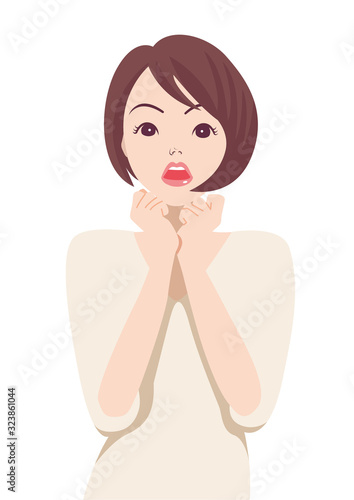 女性_驚く