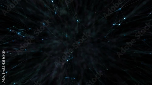 Slow rotation of star rays on a dark background.