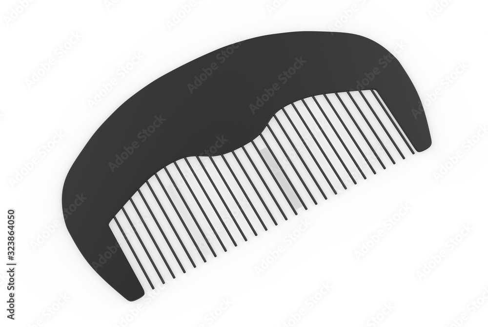 new style beard comb for perfect look. 3d illustration new style beard comb for perfect look. 3d illustration