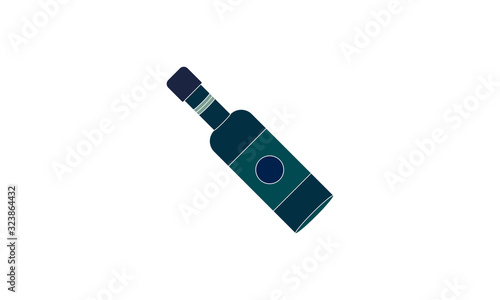 Beer bottle icon for alcohol and pub-related content
