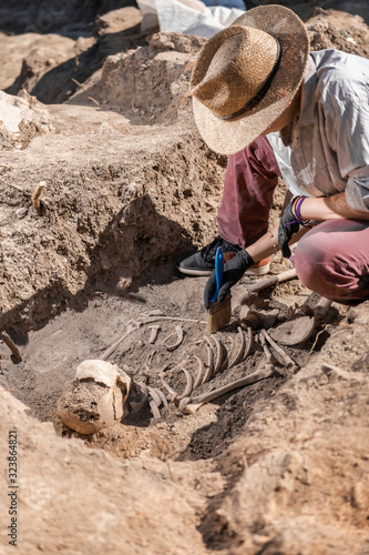 Archaeological Excavations - Ancient Human Skeleton