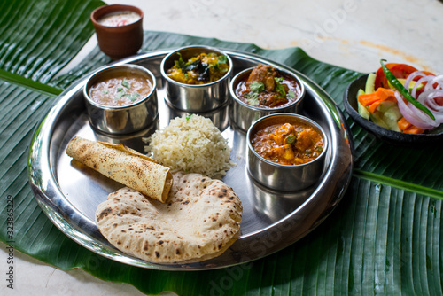 Indian Non Vegetarian Meal or Thali