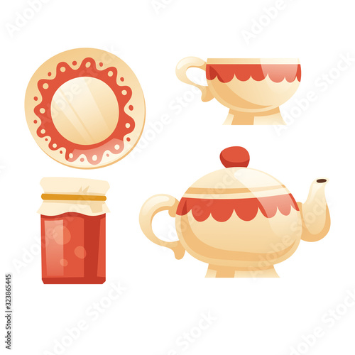 Tea set with cup