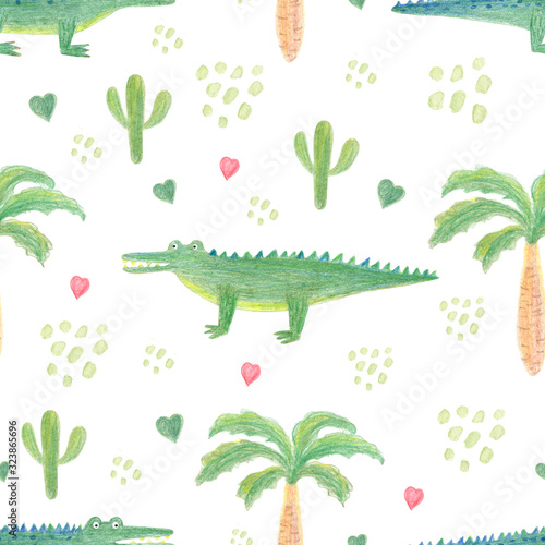 illustration of crocodile