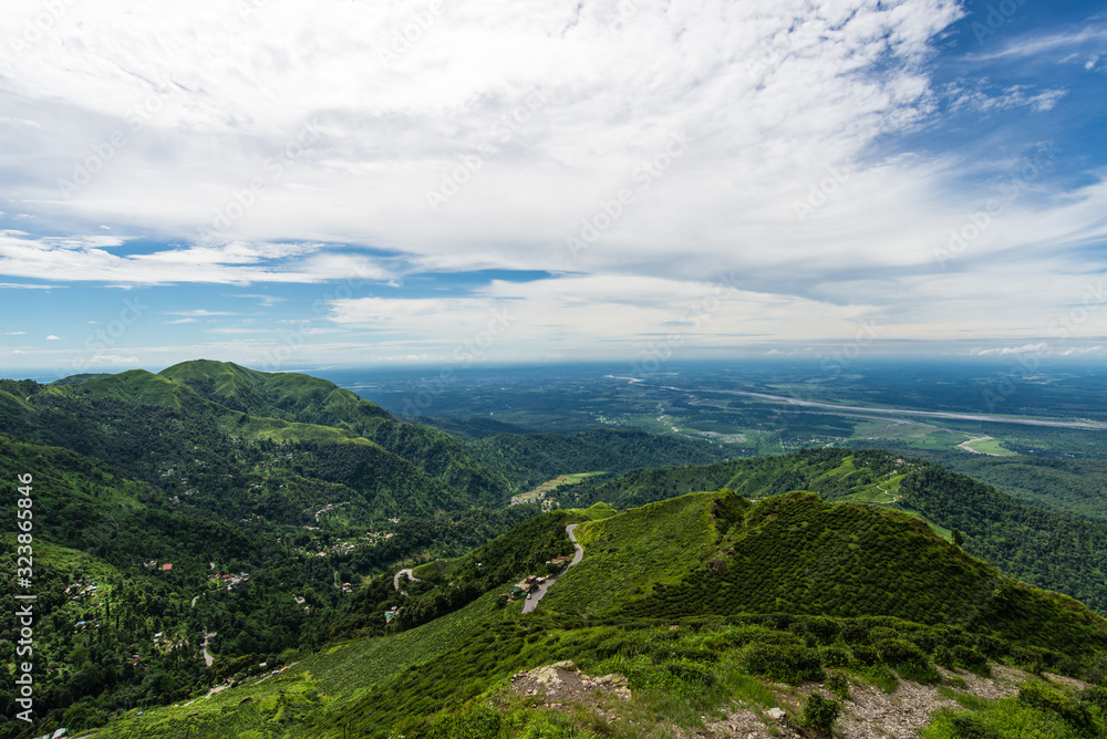 Landscape view of Assam mountains - Nagaland
