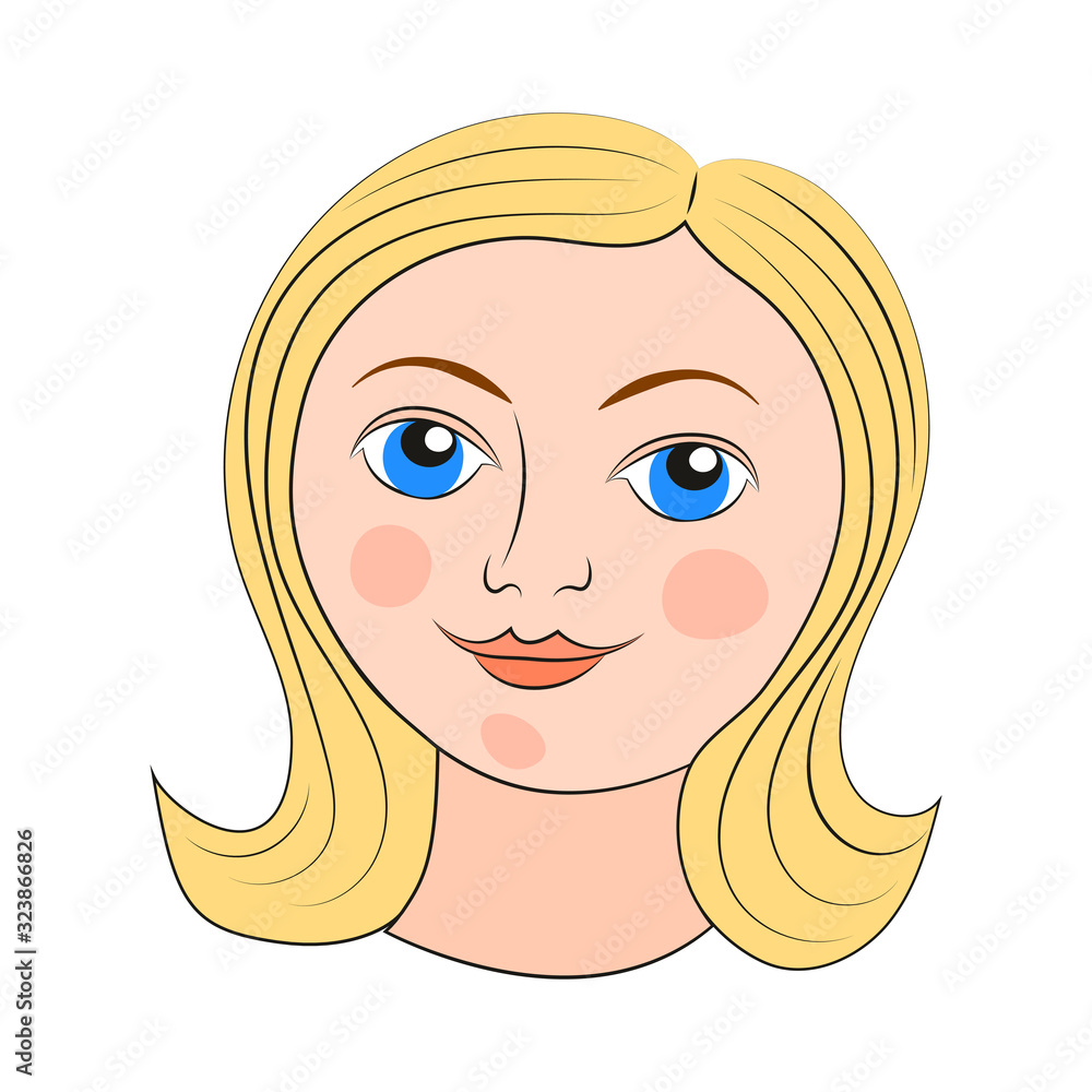 European girl face. Happy Women's Day on March 8th. Ethnic portrait of a young woman. European girl face. Happy Women's Day on March 8th. Ethnic portrait of a young woman.