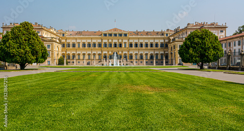 Royal Villa of Monza (Villa Reale), Milano, Italy. The Villa Reale was built between 1777 and 1780 by the imperial and royal architect Giuseppe Piermarini.