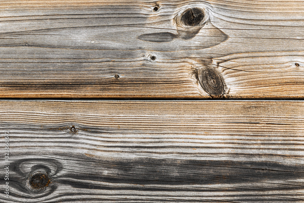 Fototapeta premium Old grunge dark textured wooden background. The surface of an old brown texture. Top view brown teak wood paneling..