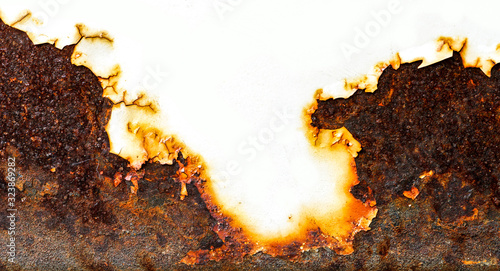 Rust of metals.Corrosive Rust on old iron.Use as illustration for presentation.