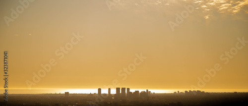 sunset over los angeles 