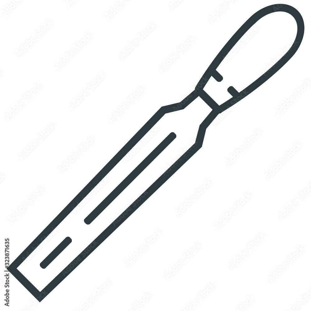 Carpentry file line icon on white background Carpentry file line icon on white background