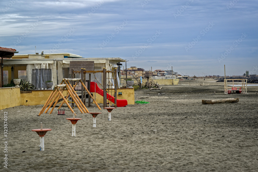 Fototapeta premium Station balnéaire hors-saison