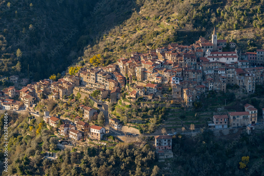 Apricale ancient village, Province of Imperia, Liguria region, Italy