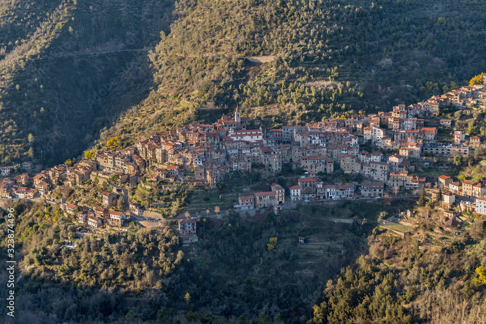 Apricale ancient village, Province of Imperia, Liguria region, Italy