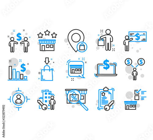 Buyer icons set. 
