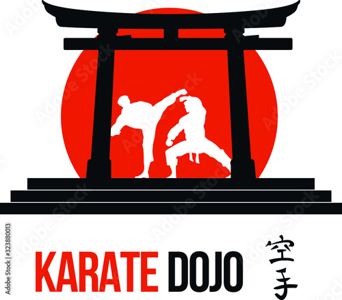 logotipo karate