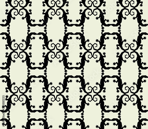 Lizard pattern. Seamless animal pattern
