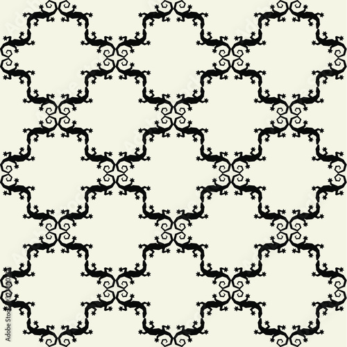 Lizard pattern. Vector seamless background