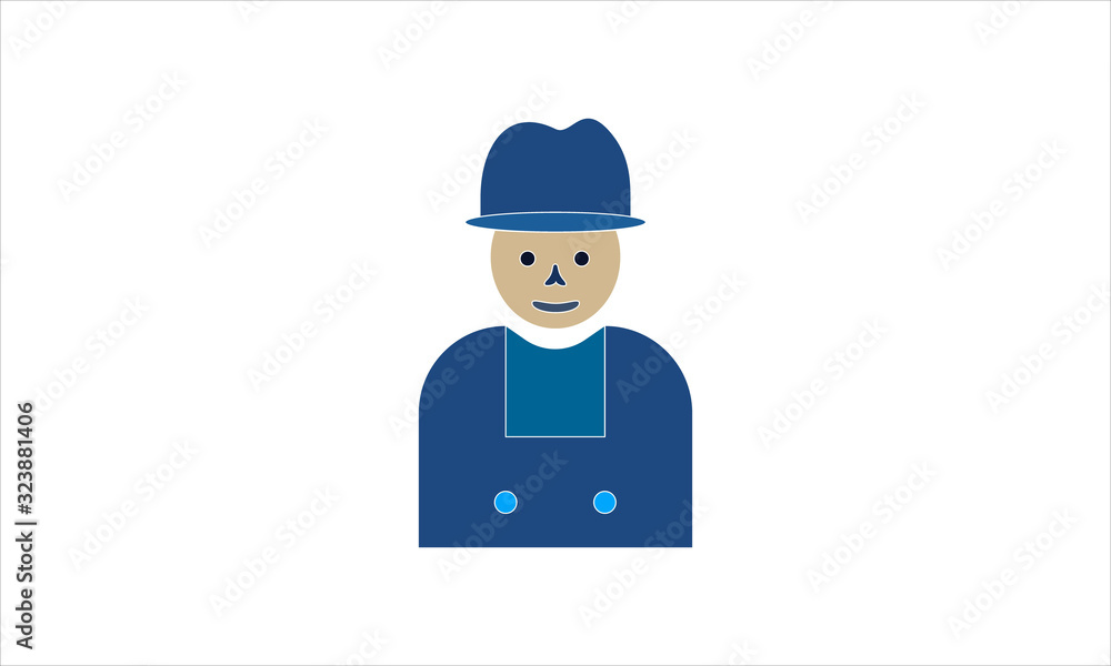 Farmer icon for agriculture and rural work Farmer icon for agriculture and rural work