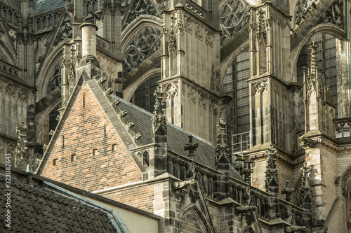 fragment of gothic architecture