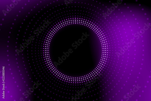 Light tunnel for your backgrounds.Bright vibrant dots. laser illumination. Pink colors.