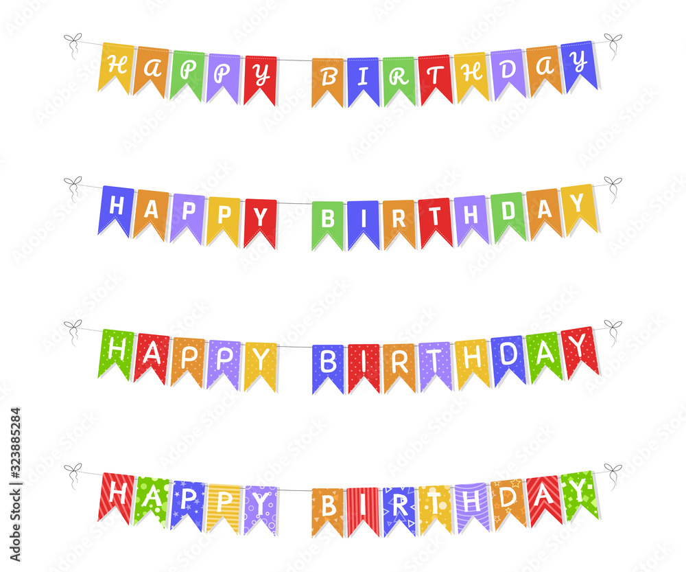 Party colorful flags Party colorful flags