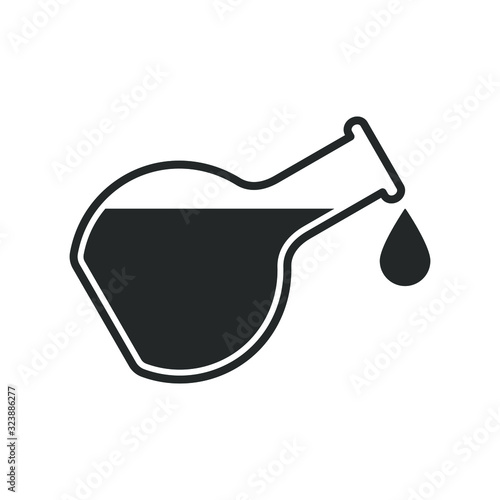 Chemical additives graphic icon. Chemicals reagent sign isolated on white background. Vector illustration