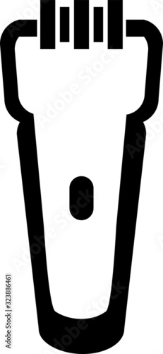 epilator icon, vector illustration  