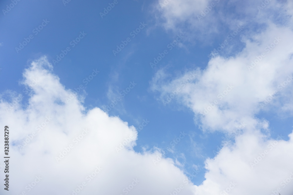Obraz premium blue sky with white clouds