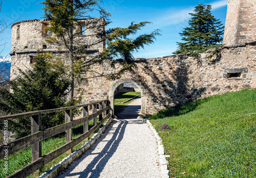 Castel Thun (or Thun Castle) is a monumental and austere medieval stronghold in Ton, Trentino Alto Adige in northern Italy that looks over the Non Valley. photo