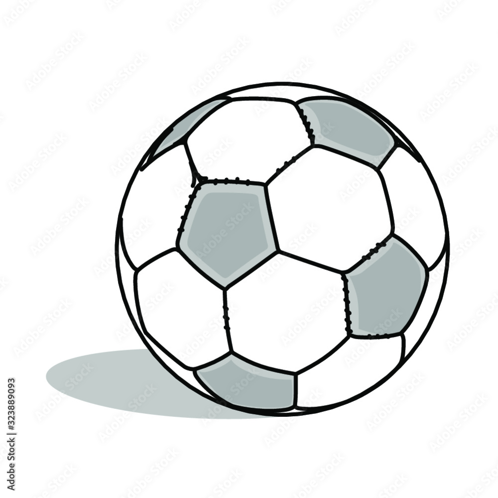 Fototapeta premium Illustration Fussball