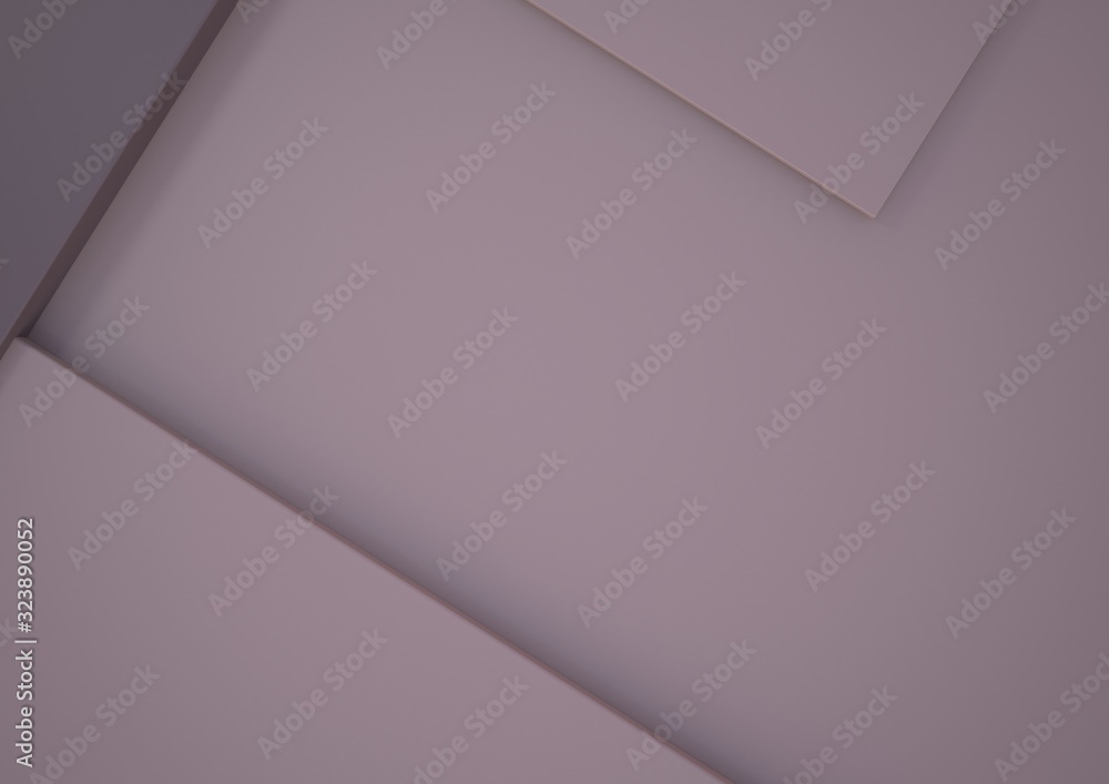 Obraz premium Simple geometric background of rectangles in coffee shades. 3D illustration