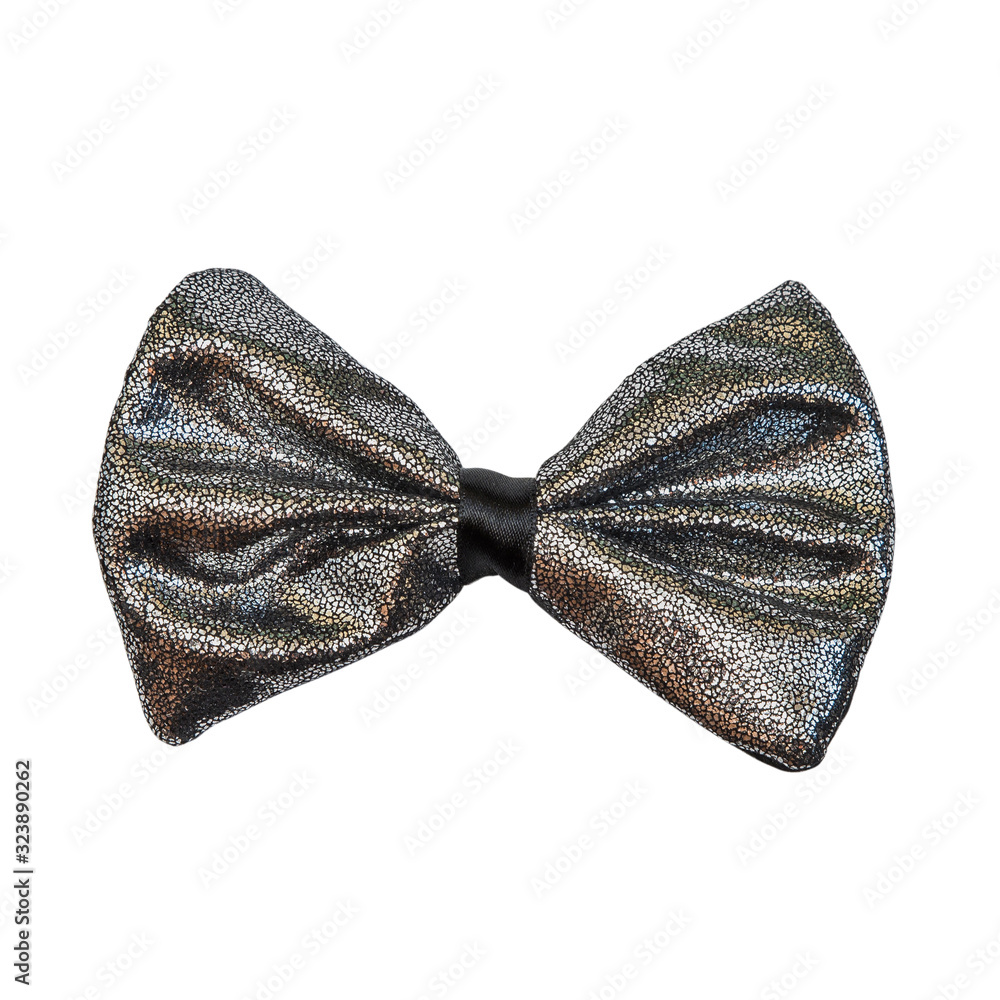 Glitter bow tie on a white background Glitter bow tie on a white background