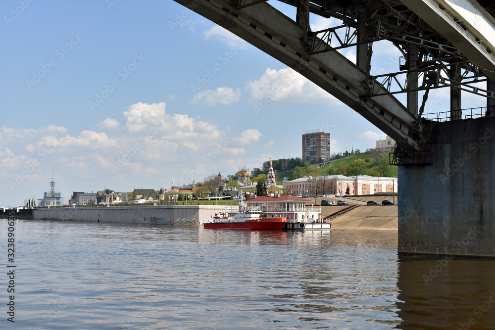 panorama of Nizhny Novgorod. view from the water. Russia