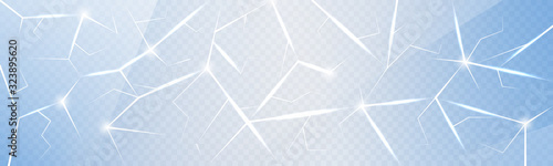 Abstract Broken Cracked Glass Background