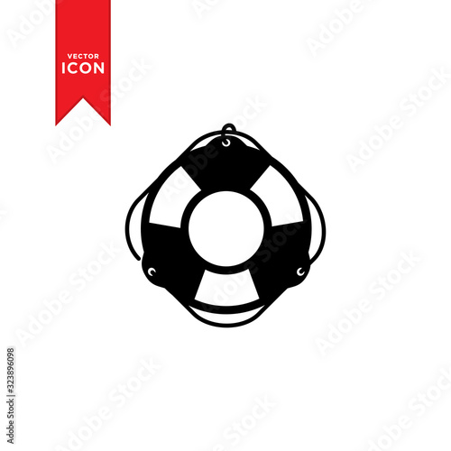 Life buoy icon vector. Simple design on trendy icon.