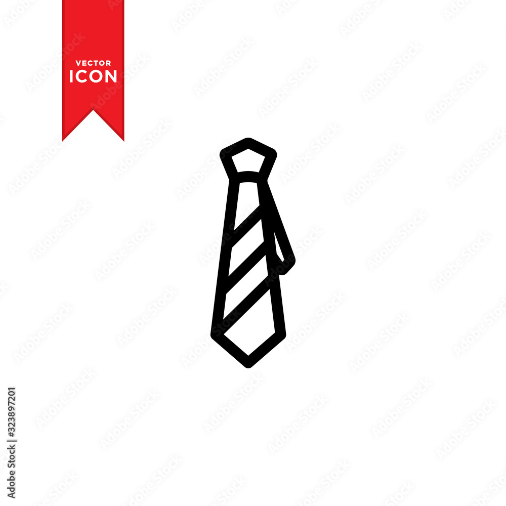 Necktie icon vector. Simple design on trendy icon. Necktie icon vector. Simple design on trendy icon.