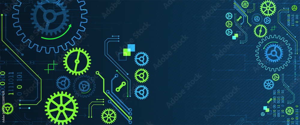Fototapeta premium Abstract technology concept. Computer code background. Vector illustration