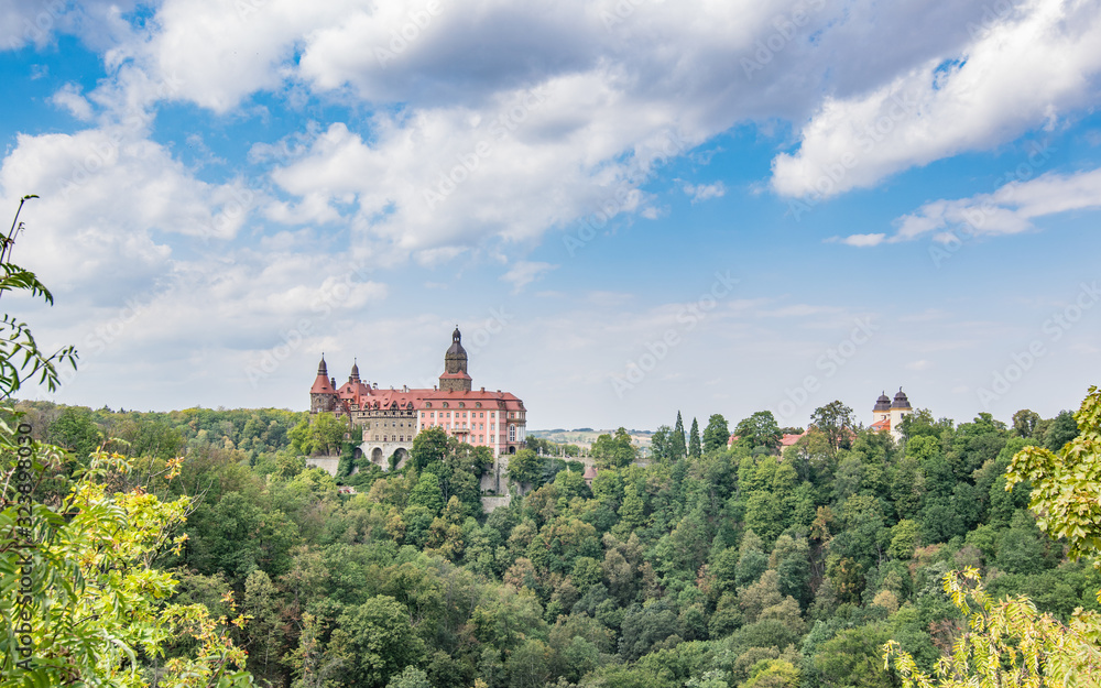 the castle and the park of ksiaz