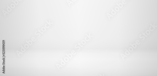 Realistic studio wall, minimal 3d shelf. Floor, horizontal realistic empty shelf in vector background.