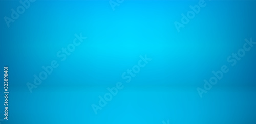 Realistic studio wall, minimal 3d shelf. Floor, horizontal realistic empty shelf in vector background.