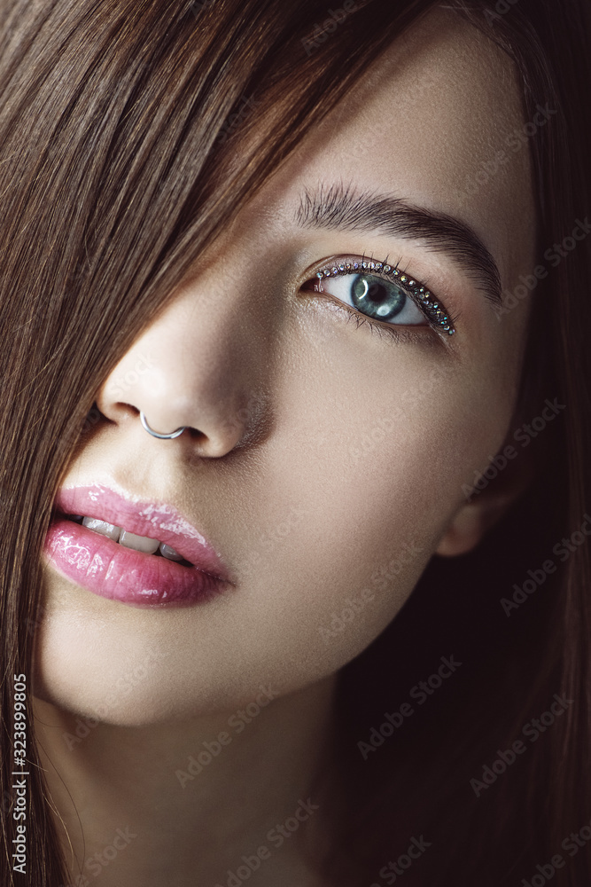 Beauty portrait of woman with perfect skin. Beauty portrait of woman with perfect skin.
