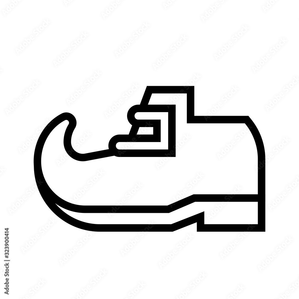 Leprechaun shoe icon, Saint patrick's day related vector Leprechaun shoe icon, Saint patrick's day related vector