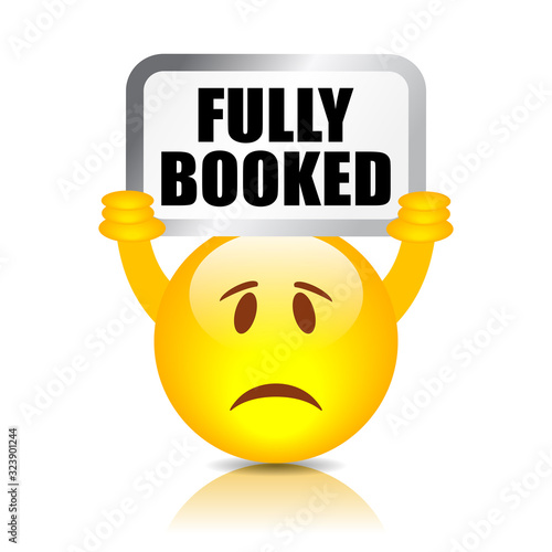 Fully booked vector emoji