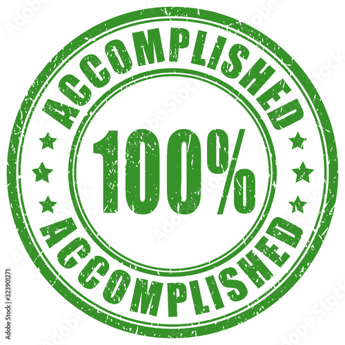 Accomplished green imprint